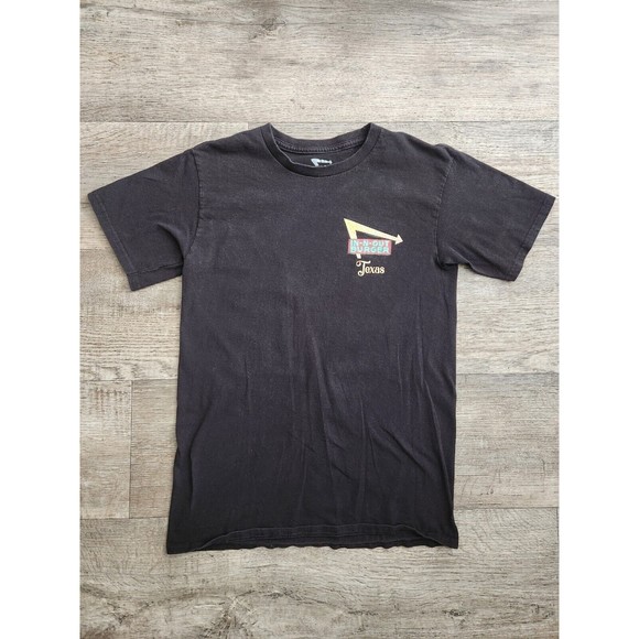 IN N OUT Burger Texas T Shirt Cars Graphic on Back Black Men Sz Small *EUC* - Picture 1 of 4